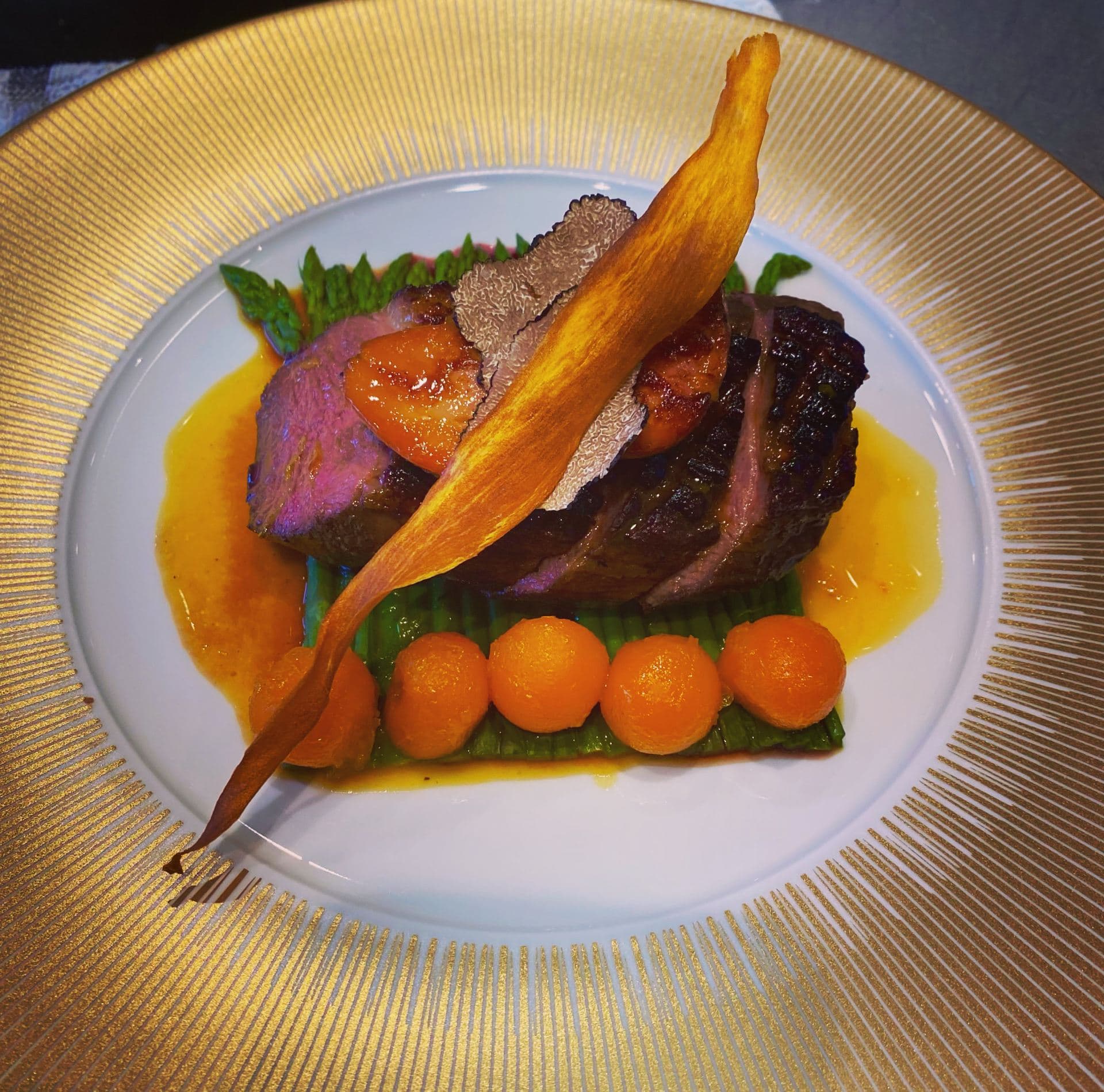 Roasted magret de canard