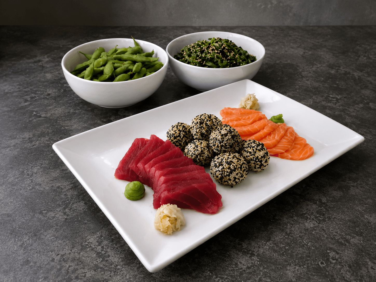 Salmon and Tuna Sashimi