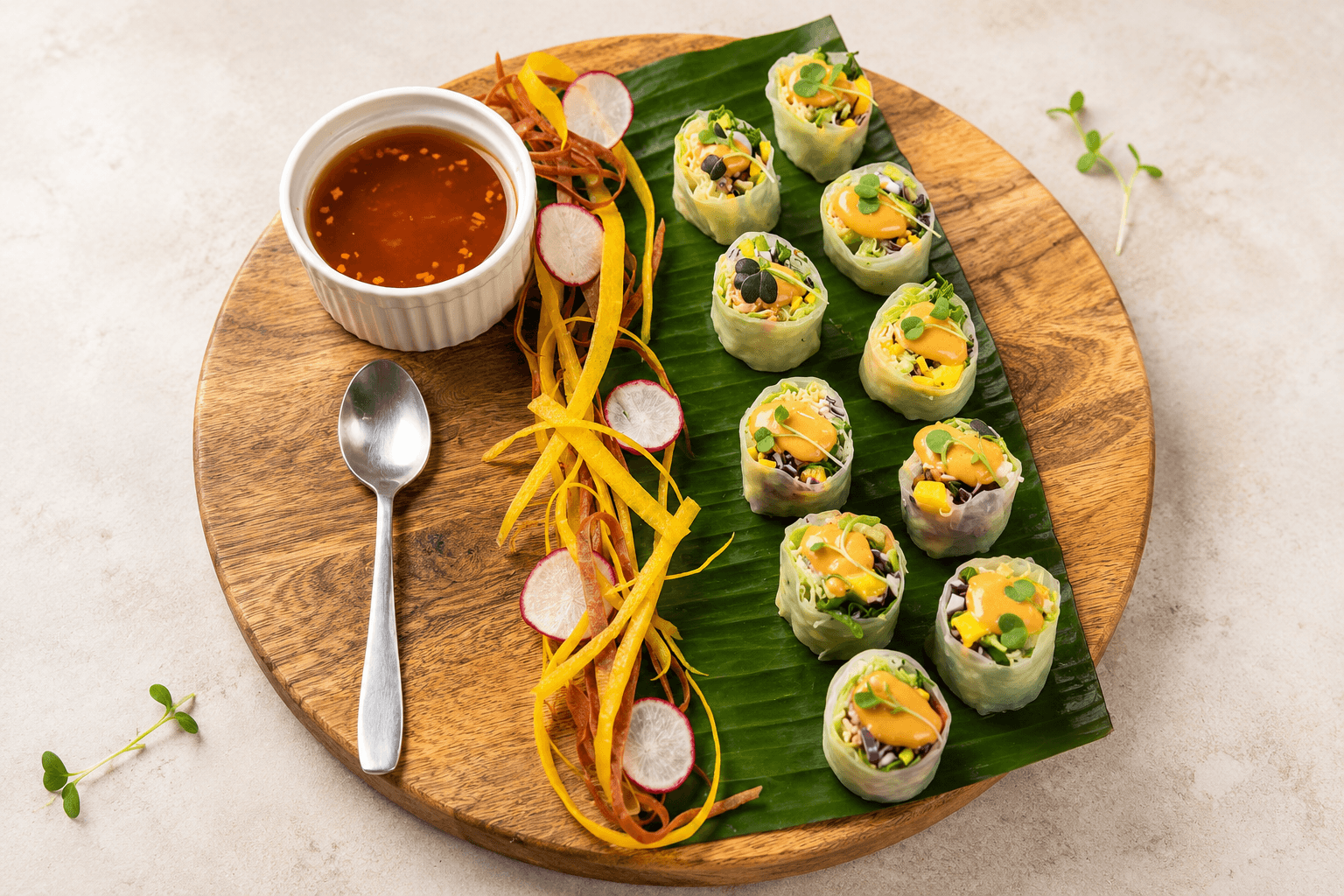 Chicken Satay Fresh Spring roll