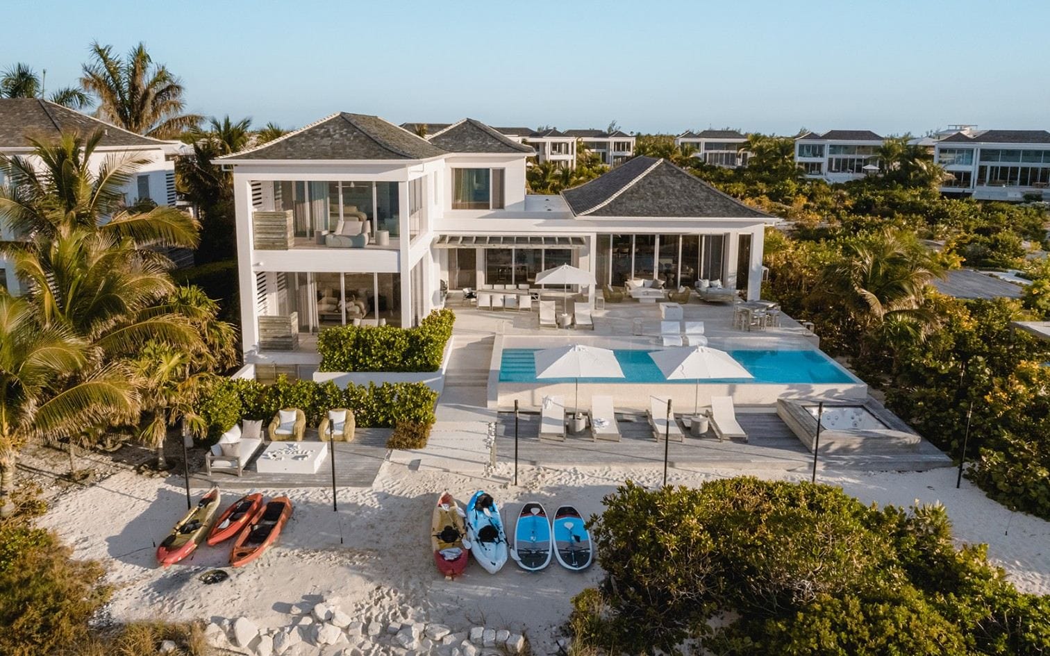 Grace Bay Enclave - 5 BDR BEACHFRONT VILLA — luxury villa photo 1
