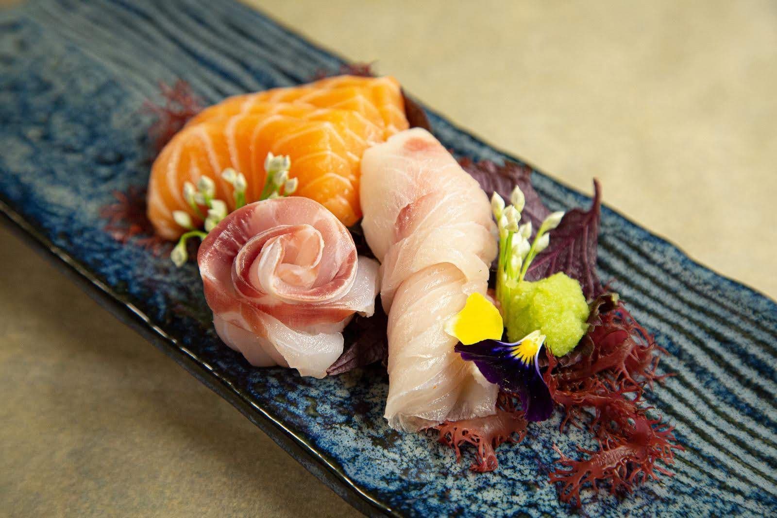 Salmon and Seabass Sashimi