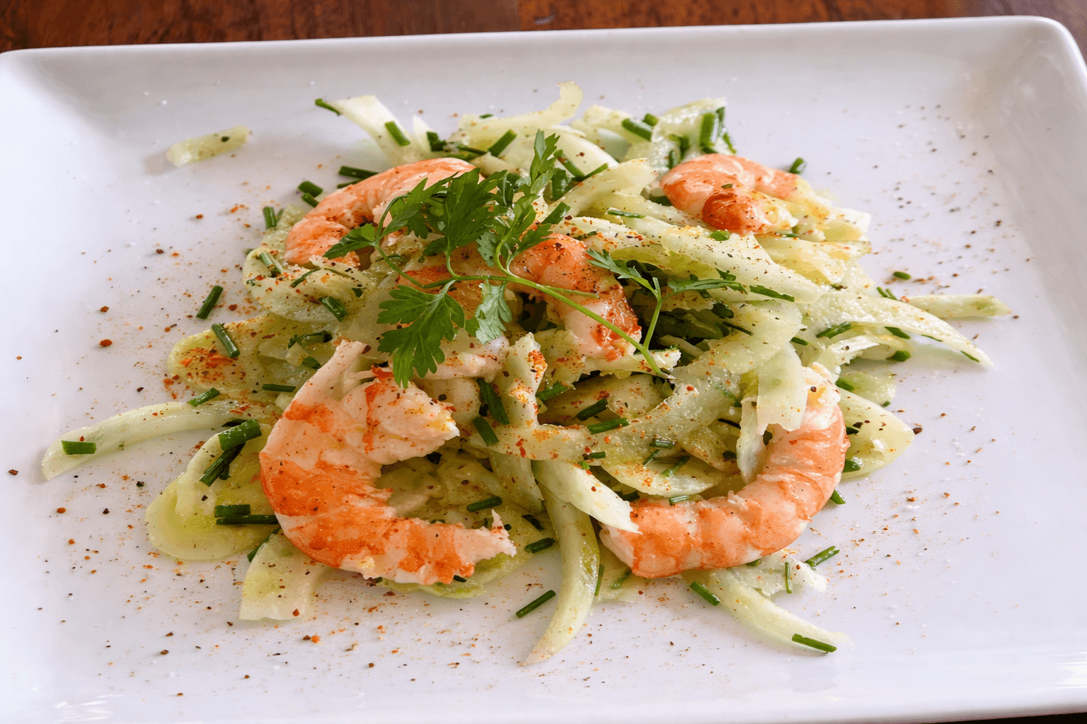 Shrimp & Shaved Fennel