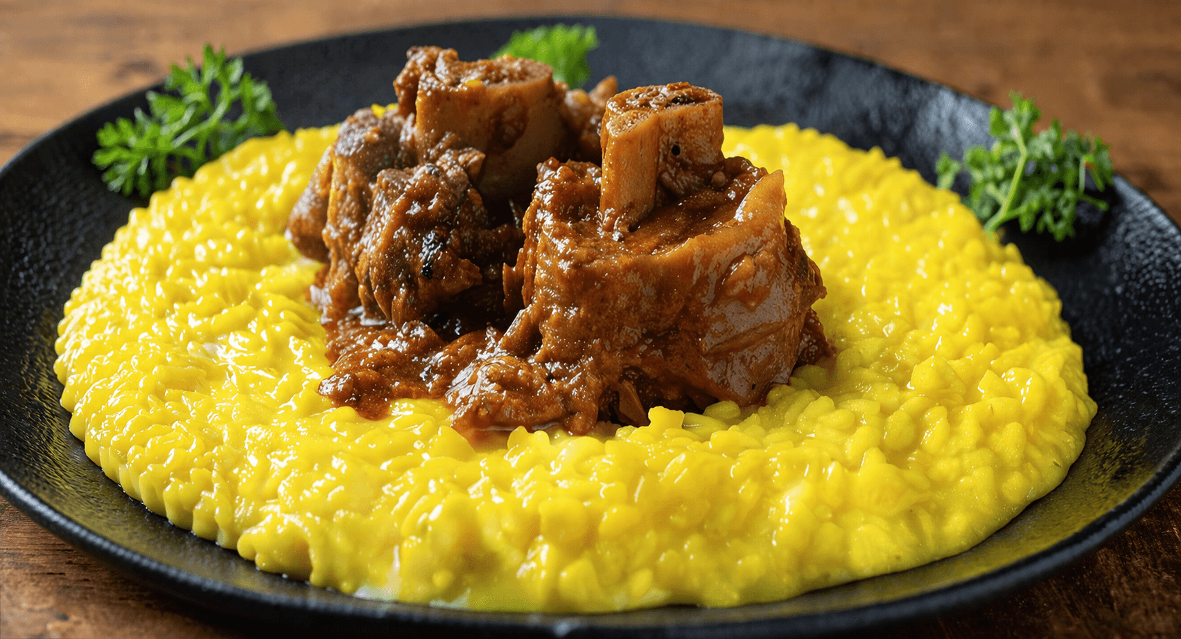 Ossobuco with Milanese rice