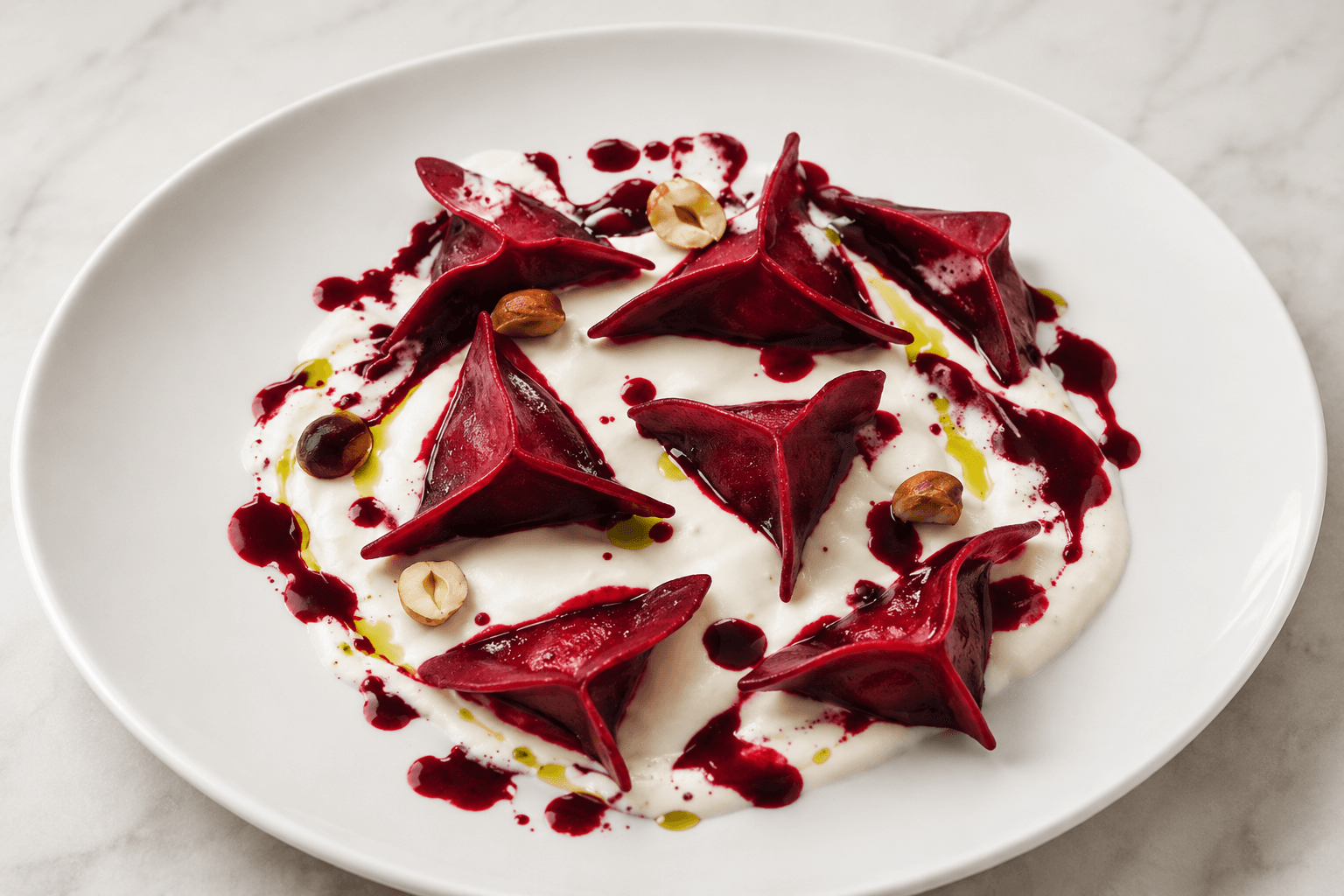 Fagotini Betteraves and Gorgonzola